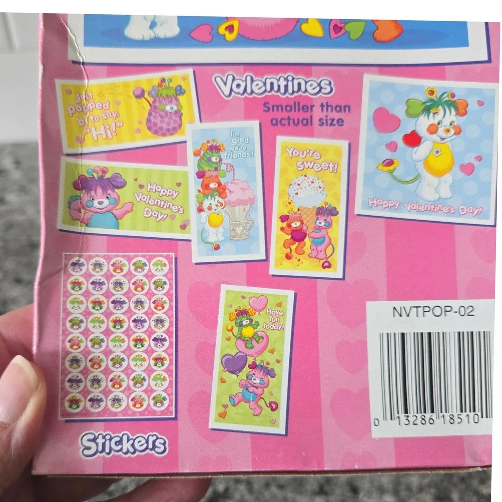 Popples Valentines Cards 35ct Stickers American Greetings 2001 Vintage Sealed‎
